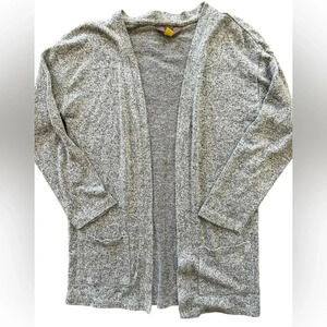 Rumi + Ryder Heather gray cardigan with hood SIZE 6/7
